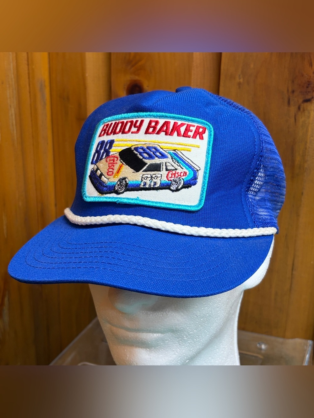 80s Buddy Baker #88 Crisco Nascar Trucker Hat Cap Made USA Deadstock NWOT VTG